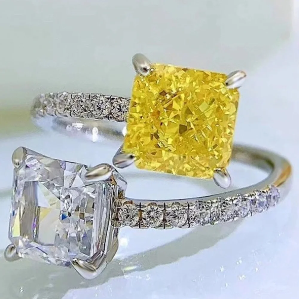 18k 2.6ct Radiant Cut Wrap Ring - Picture 9 of 11